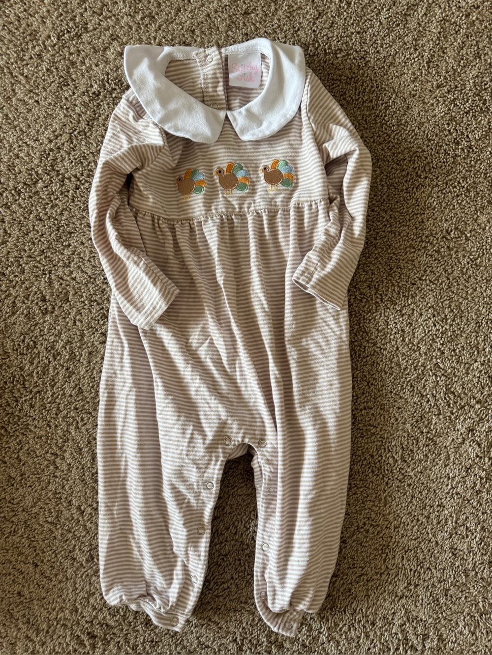 Stitchy Fish Thanksgiving Romper